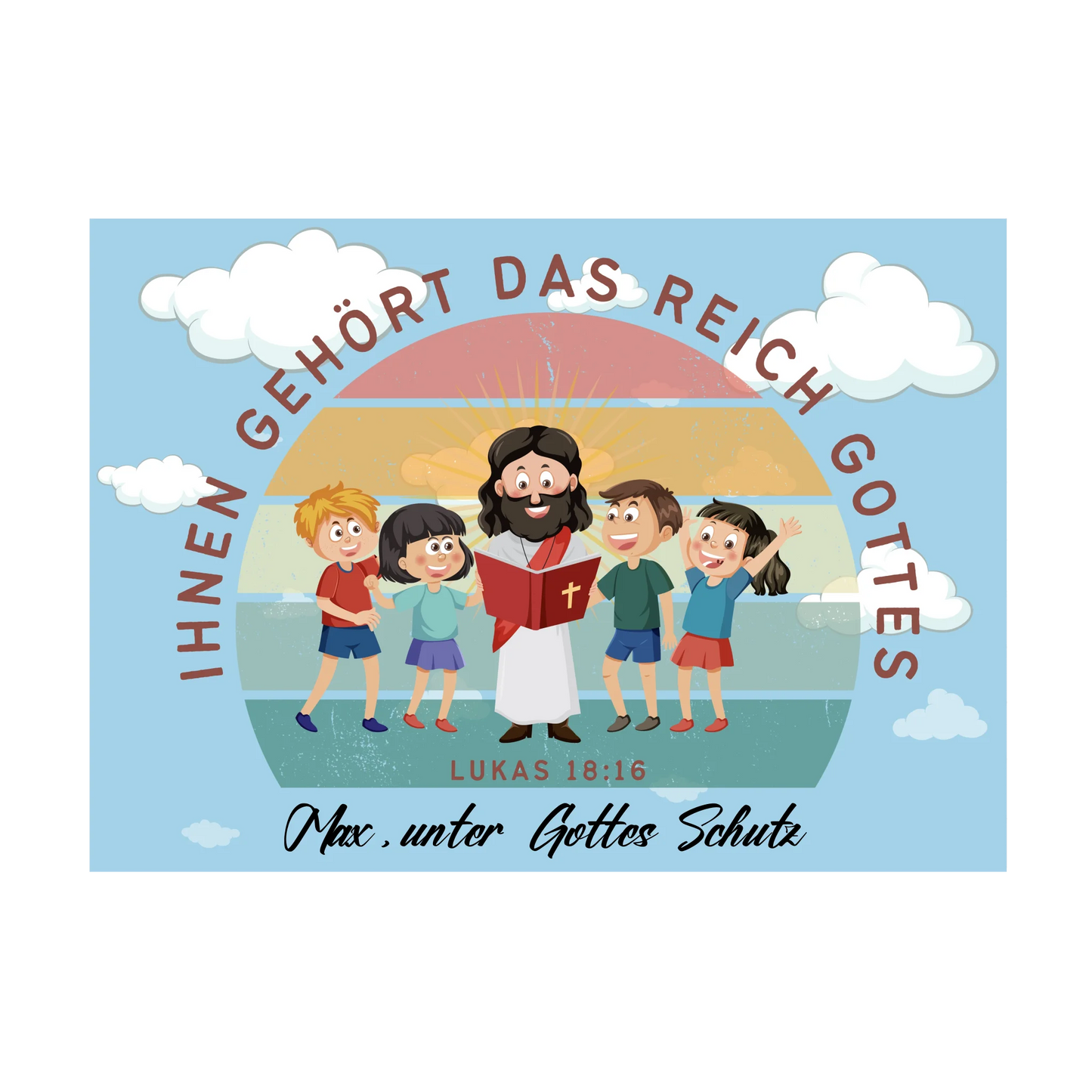 Personalisiertes Puzzle - Lukas 18:16