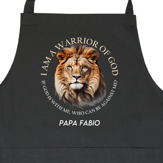 Personalisierte Latzschürze - Warrior of God