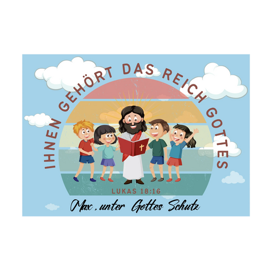 Personalisiertes Puzzle - Lukas 18:16