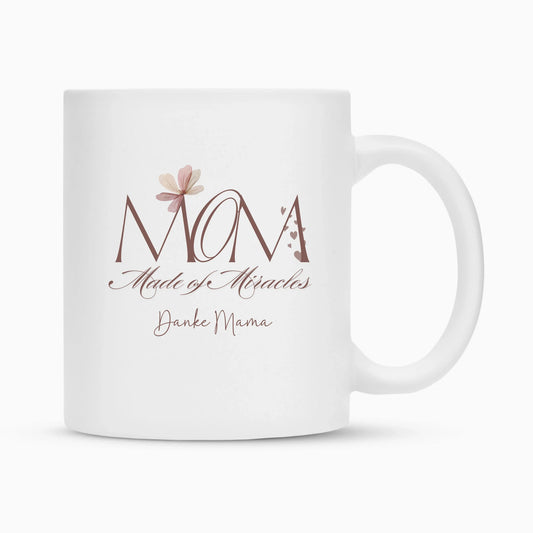Personalisierte Tasse - MOM (Made of Miracles)
