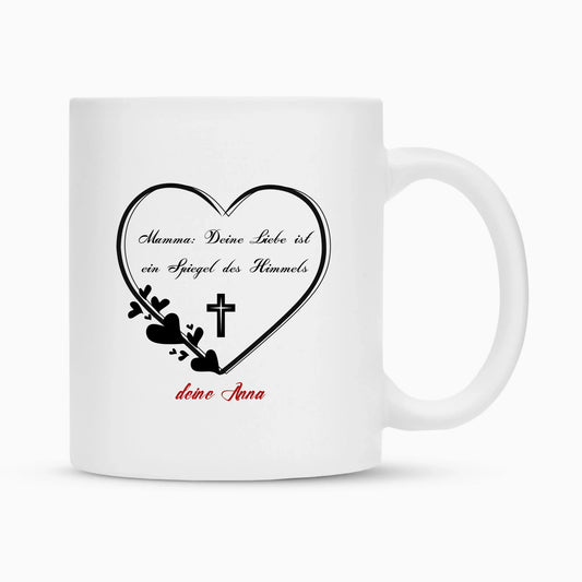 Personalisierte Tasse - Mama: Spiegel des Himmels